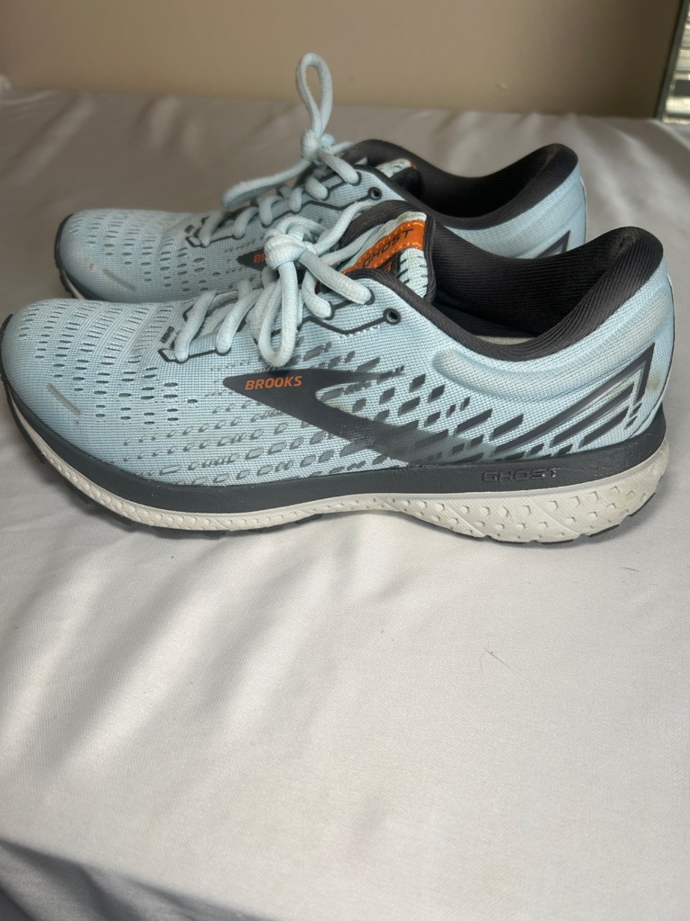 Brooks Ghost 13 Light Blue Running Athletic Shoes Size 8.5 - Picture 4 of 16